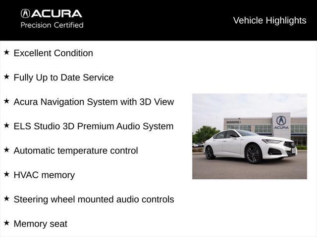 used 2025 Acura TLX car, priced at $44,900