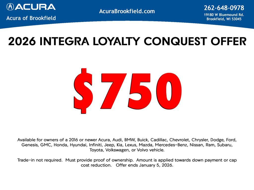 new 2026 Acura Integra car, priced at $40,395