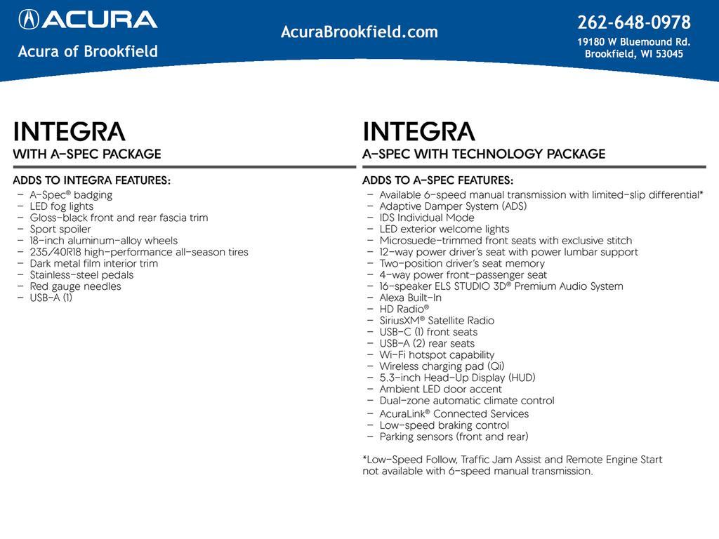 new 2026 Acura Integra car, priced at $40,395