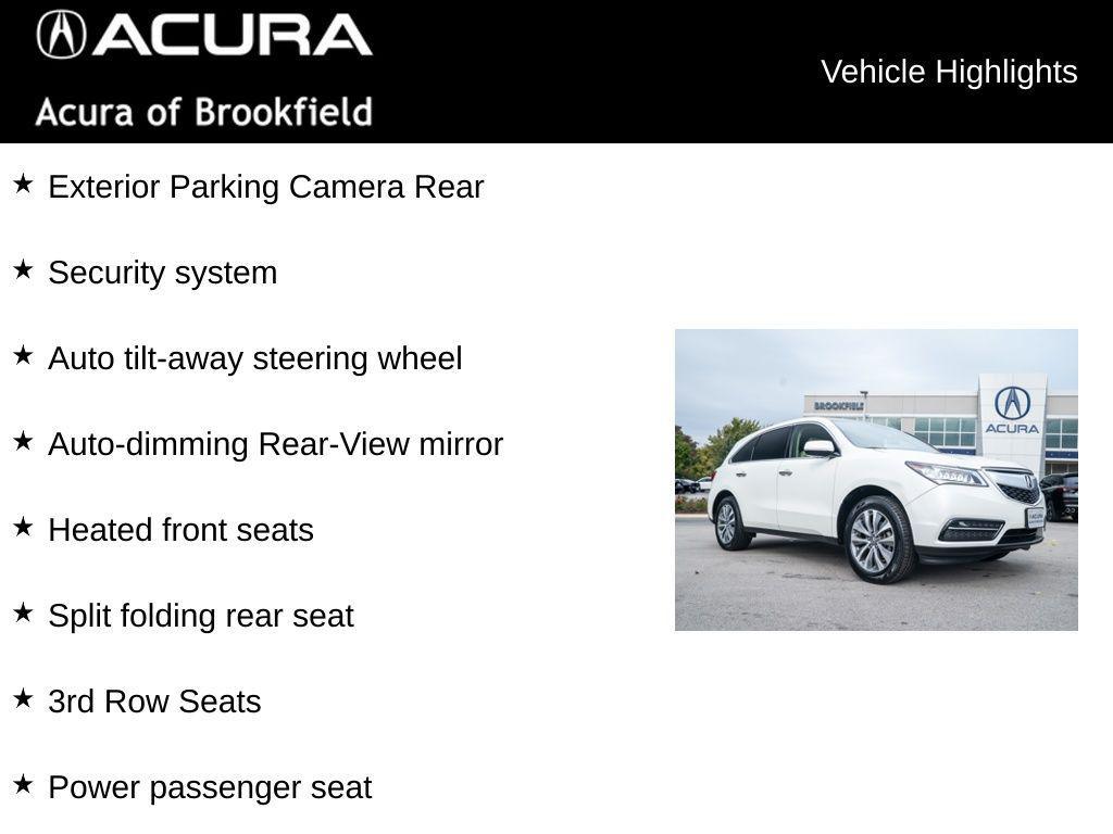 used 2015 Acura MDX car, priced at $16,900