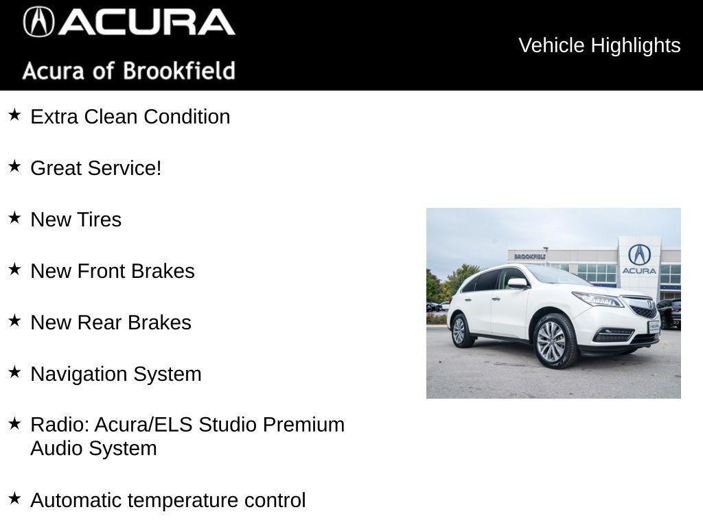 used 2015 Acura MDX car, priced at $16,900