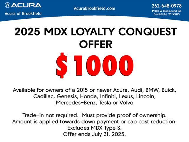 new 2025 Acura MDX car, priced at $60,750