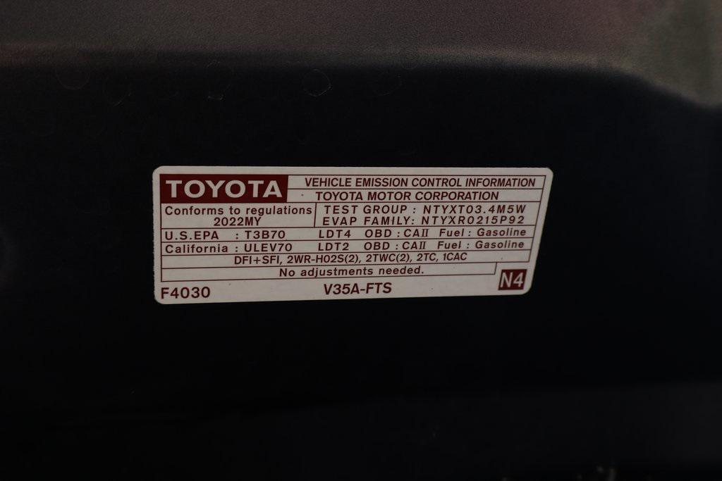 used 2022 Toyota Tundra car, priced at $37,995