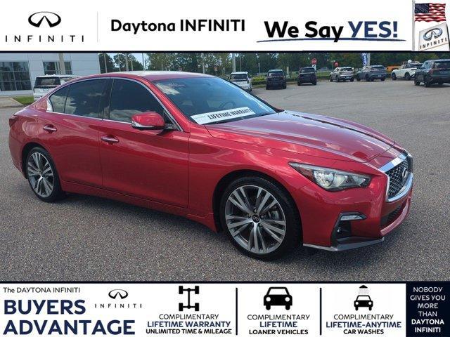 used 2021 INFINITI Q50 car, priced at $26,850
