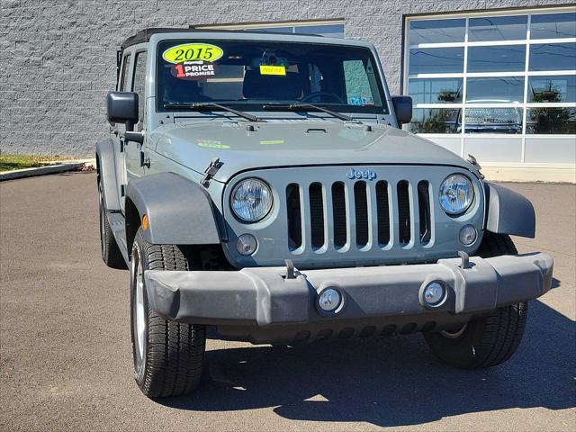 used 2015 Jeep Wrangler Unlimited car, priced at $19,998