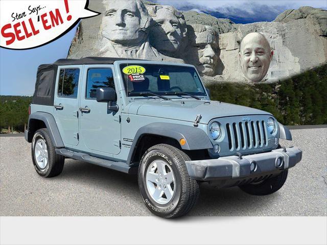 used 2015 Jeep Wrangler Unlimited car, priced at $19,998