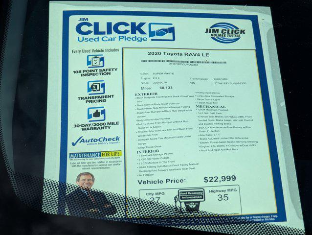 used 2020 Toyota RAV4 car, priced at $21,499