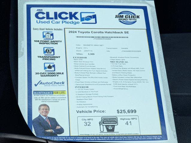 used 2024 Toyota Corolla car, priced at $25,699