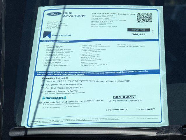 used 2016 Ford F-350 car, priced at $44,999