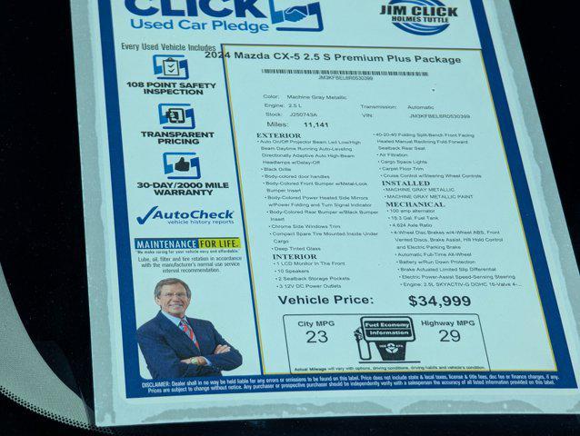 used 2024 Mazda CX-5 car, priced at $32,999