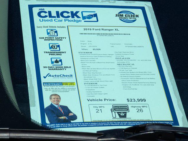 used 2019 Ford Ranger car, priced at $23,999