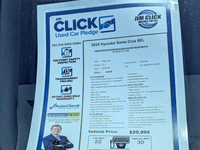 used 2025 Hyundai SANTA CRUZ car, priced at $29,999