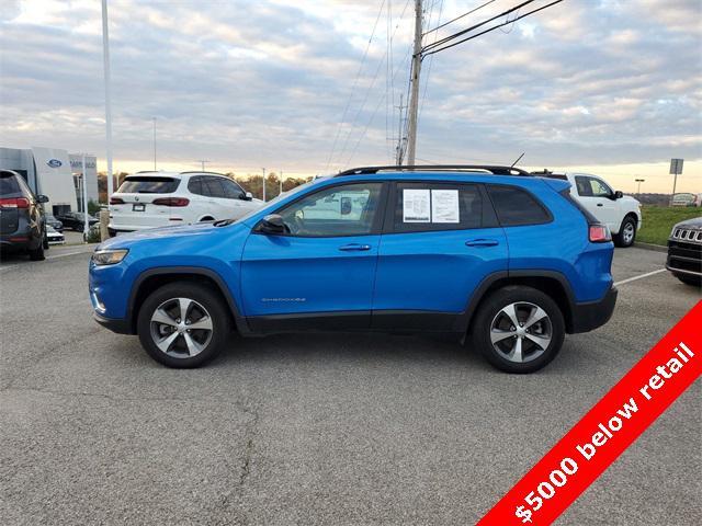 used 2022 Jeep Cherokee car, priced at $25,487