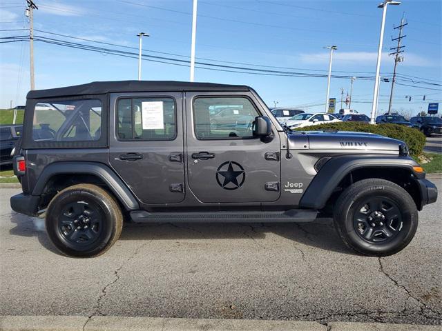 used 2021 Jeep Wrangler Unlimited car, priced at $27,487