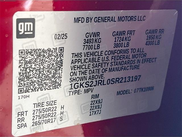 new 2025 GMC Yukon XL car, priced at $90,910