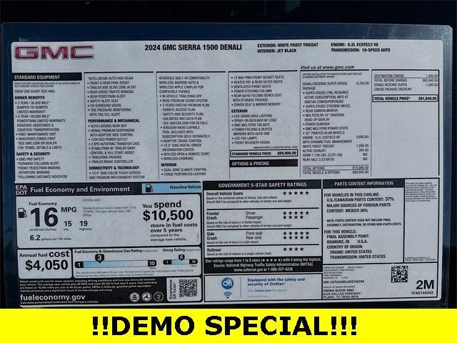 new 2024 GMC Sierra 1500 car, priced at $68,695