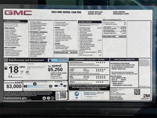 new 2024 GMC Sierra 1500 car, priced at $44,825