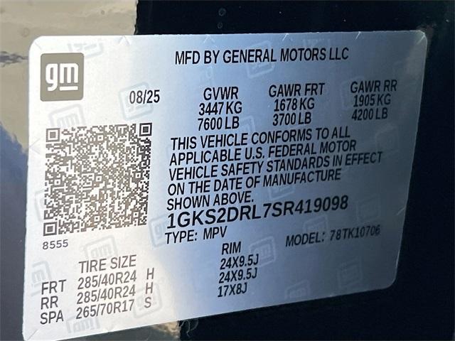 new 2025 GMC Yukon car, priced at $92,625