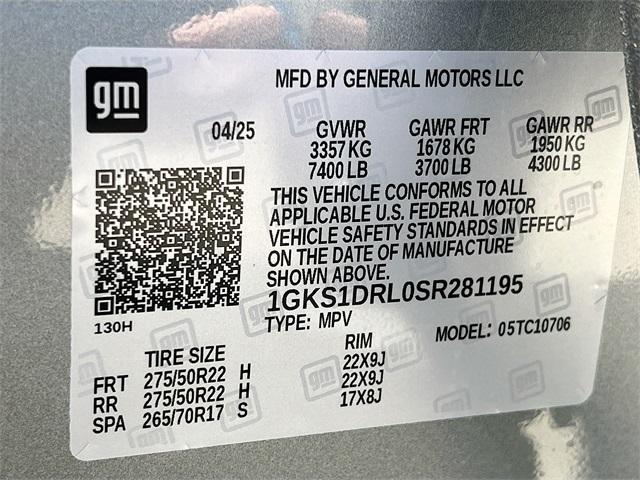 new 2025 GMC Yukon car, priced at $85,460