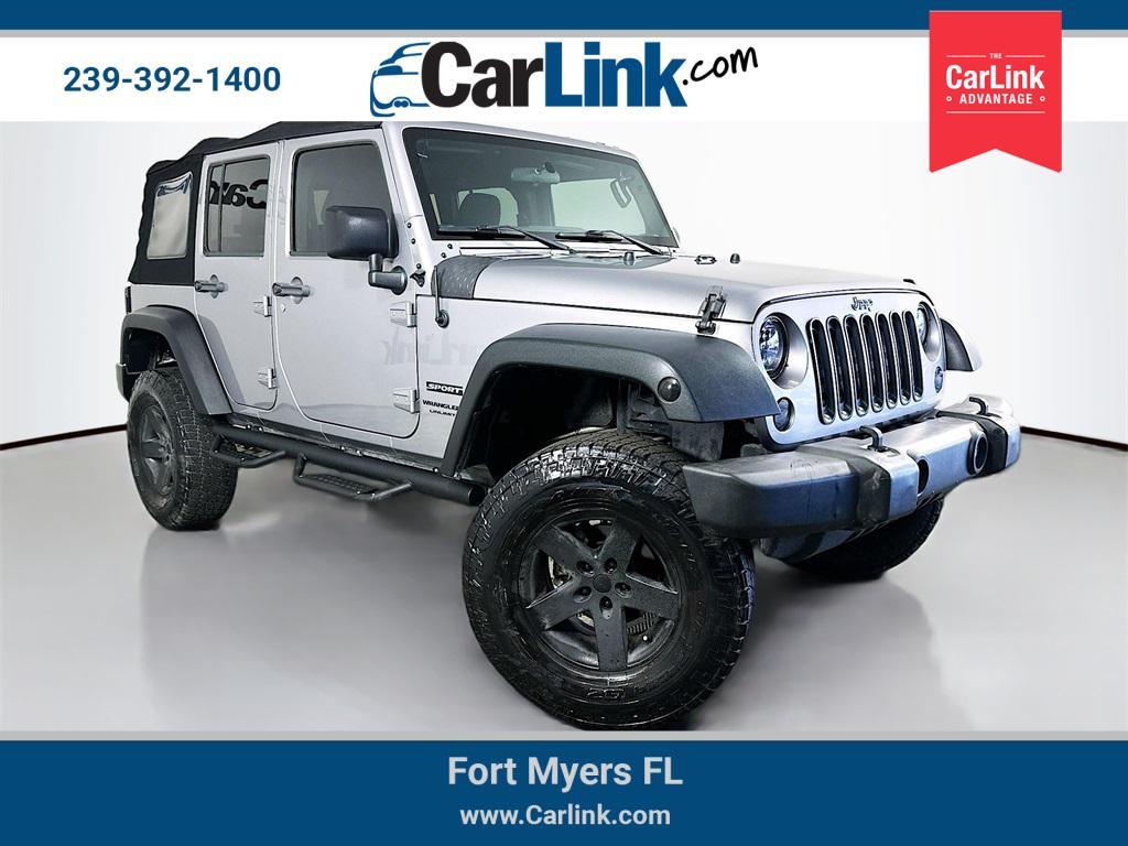 used 2018 Jeep Wrangler JK Unlimited car, priced at $17,900