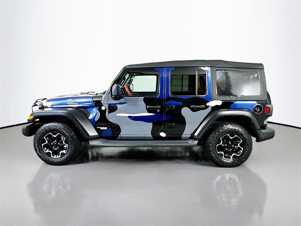 used 2021 Jeep Wrangler Unlimited car, priced at $21,500