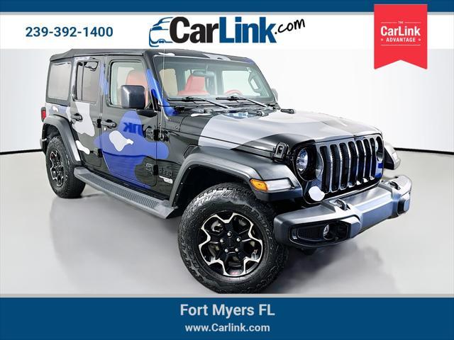 used 2021 Jeep Wrangler Unlimited car, priced at $21,900