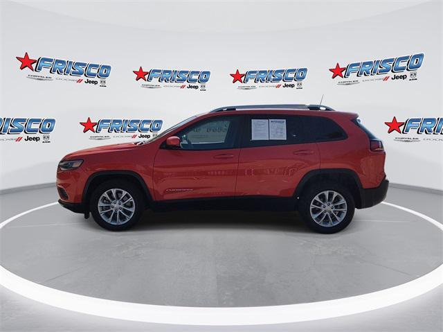 used 2021 Jeep Cherokee car, priced at $19,542