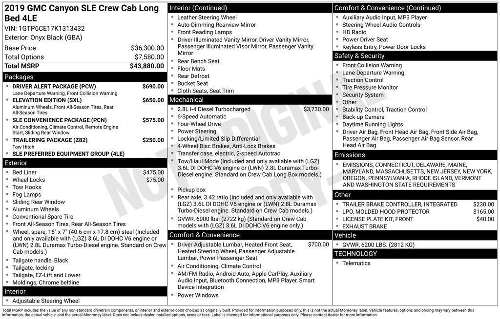 used 2019 GMC Canyon car, priced at $31,800