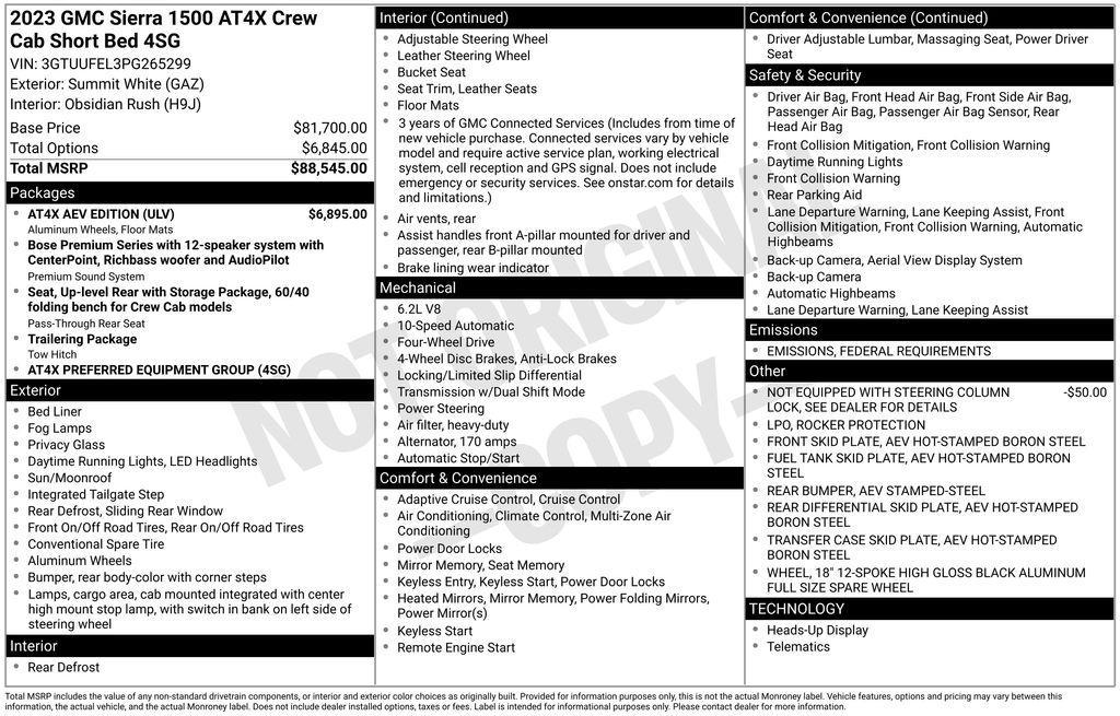 new 2023 GMC Sierra 1500 car, priced at $86,791