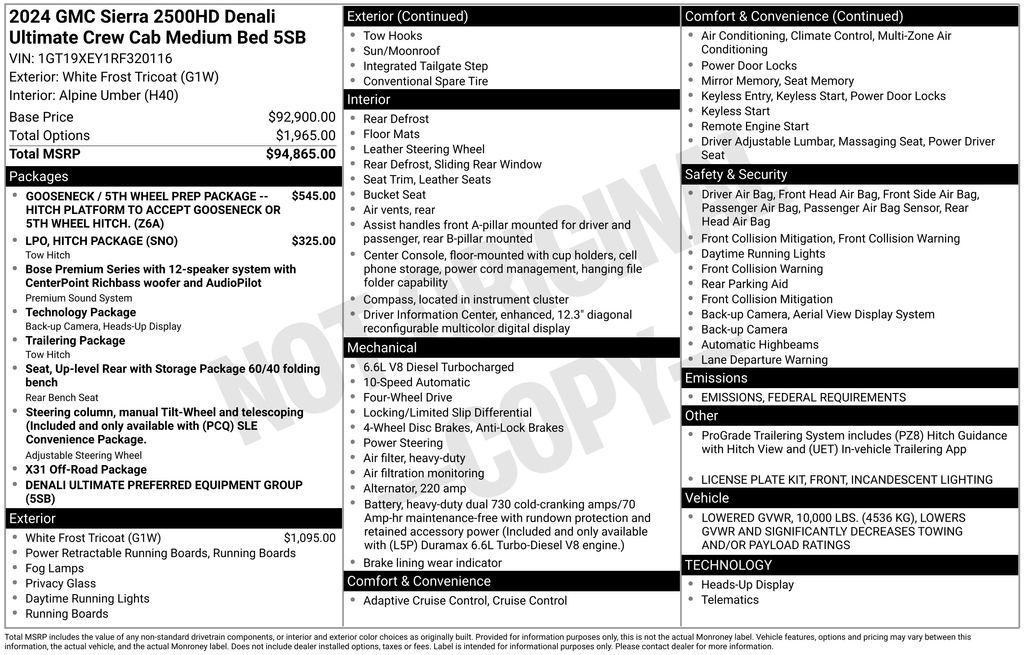 used 2024 GMC Sierra 2500 car, priced at $85,995