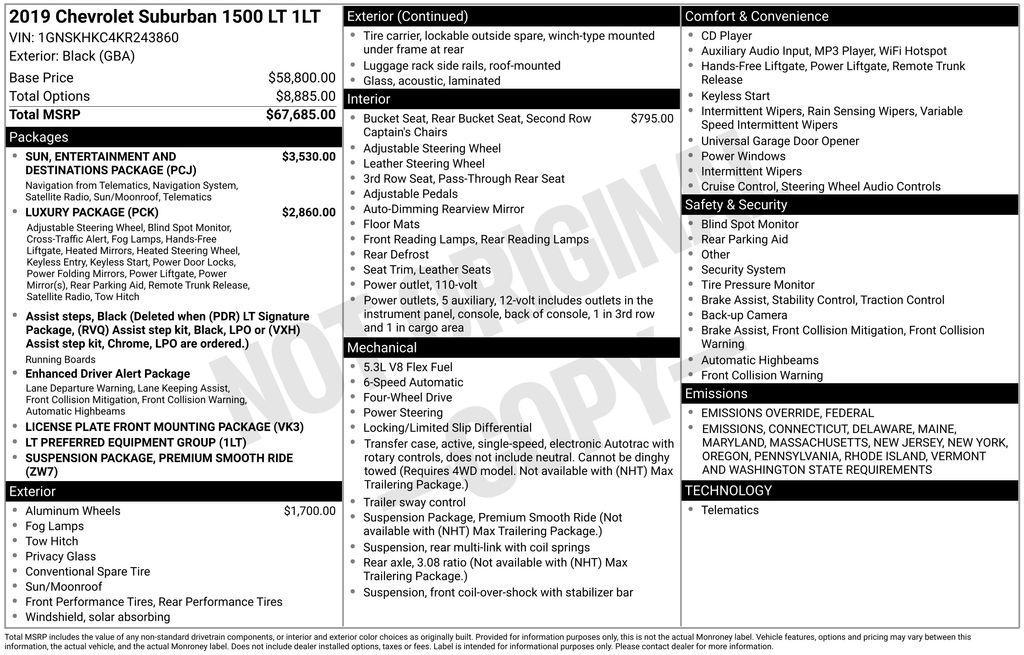 used 2019 Chevrolet Suburban car, priced at $23,995