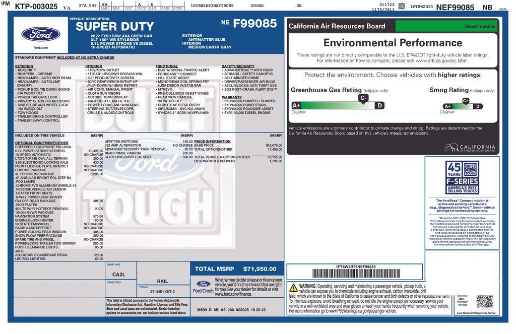 used 2022 Ford F-250 car, priced at $46,800