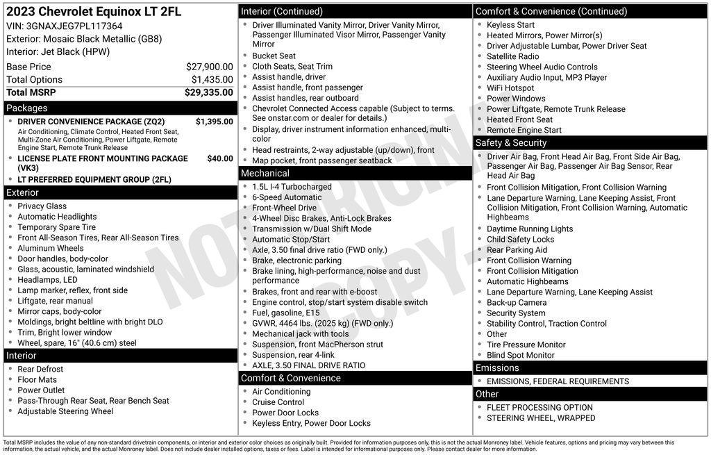 used 2023 Chevrolet Equinox car, priced at $21,995