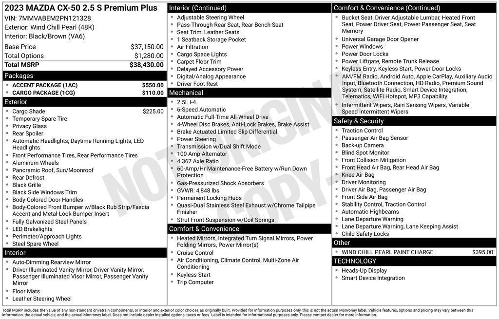 used 2023 Mazda CX-50 car, priced at $27,900