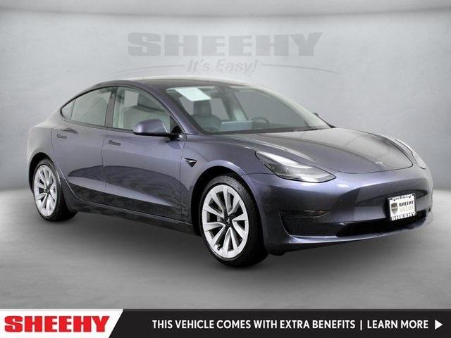 used 2022 Tesla Model 3 car, priced at $17,450