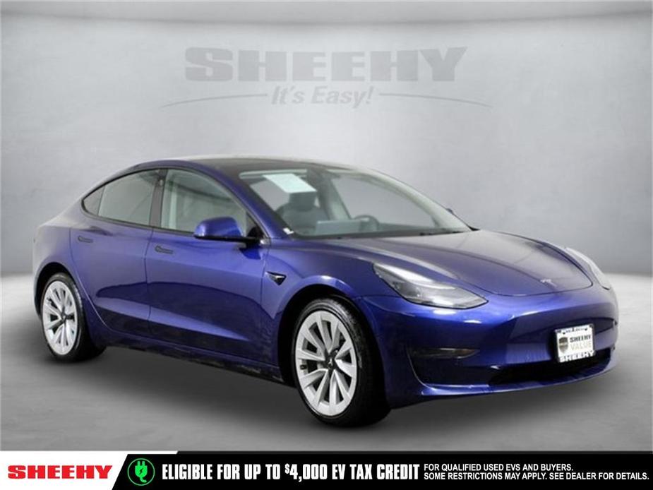 used 2022 Tesla Model 3 car, priced at $21,750