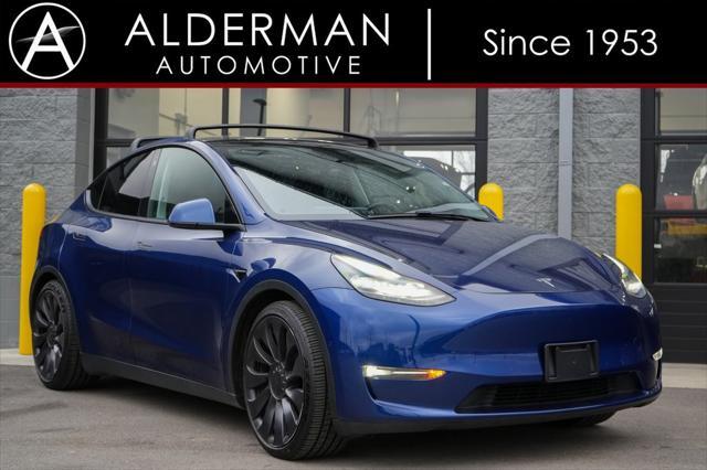 used 2021 Tesla Model Y car, priced at $28,995