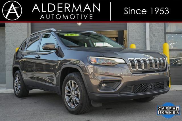 used 2021 Jeep Cherokee car, priced at $21,500