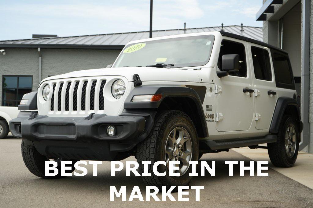 used 2020 Jeep Wrangler Unlimited car, priced at $23,362