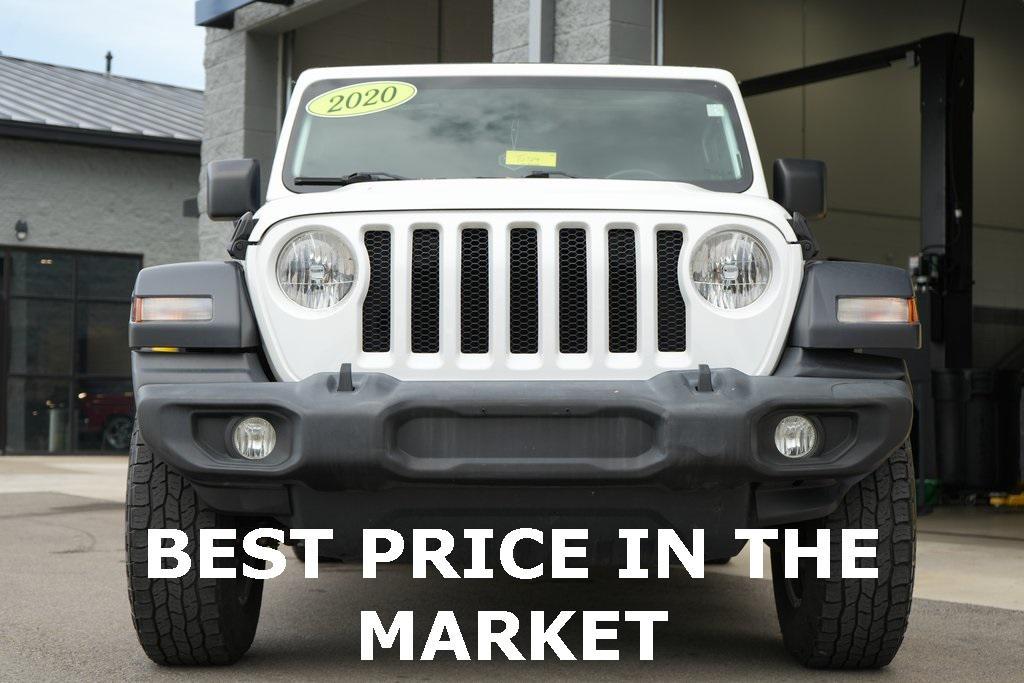 used 2020 Jeep Wrangler Unlimited car, priced at $23,362