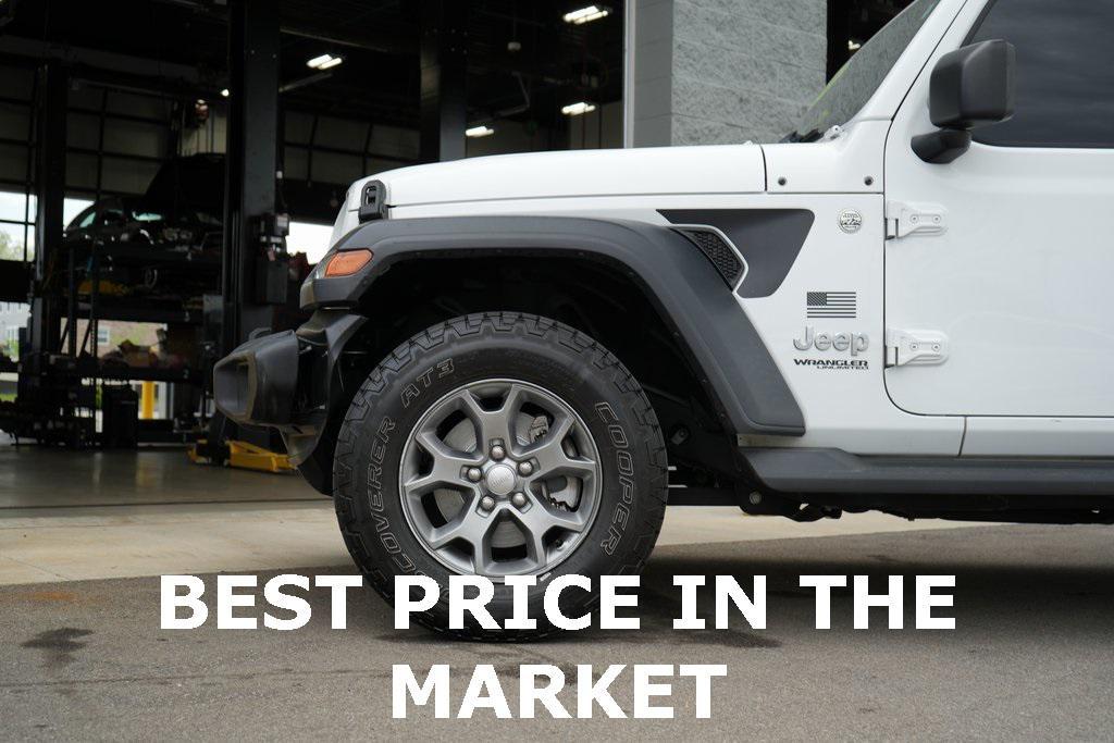 used 2020 Jeep Wrangler Unlimited car, priced at $23,362