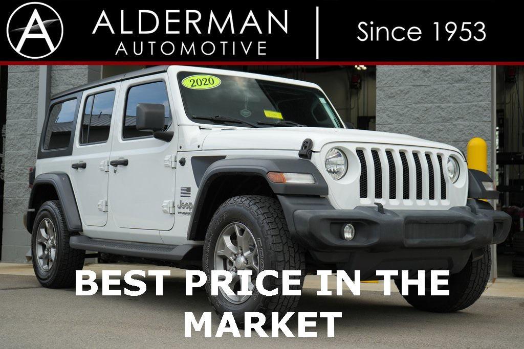 used 2020 Jeep Wrangler Unlimited car, priced at $24,500