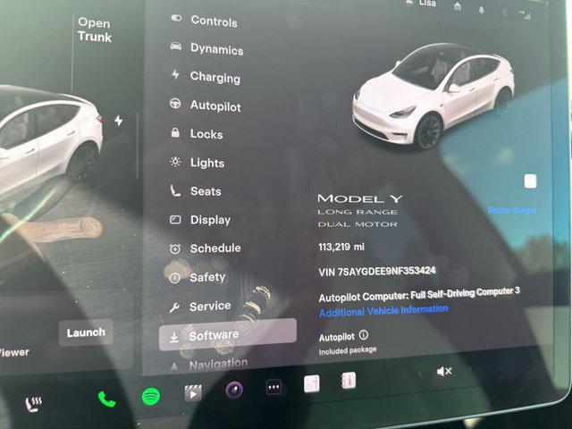 used 2022 Tesla Model Y car, priced at $23,000