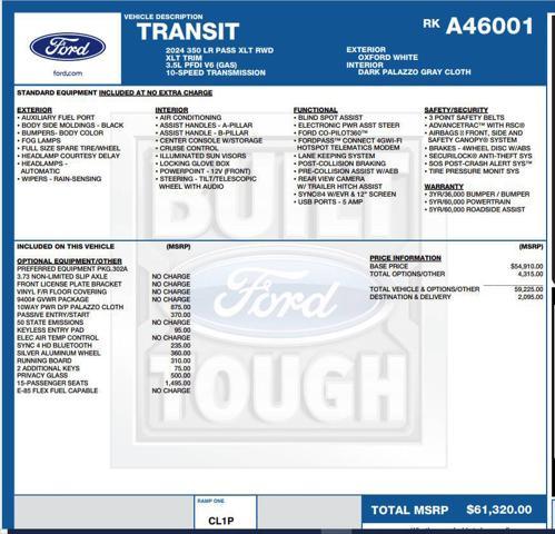 used 2024 Ford Transit-350 car, priced at $50,900