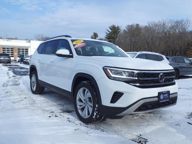 used 2021 Volkswagen Atlas car, priced at $27,276