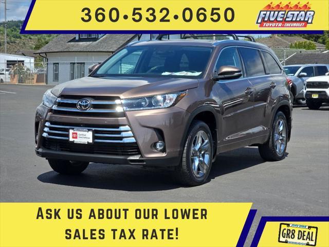 used 2019 Toyota Highlander car, priced at $31,995
