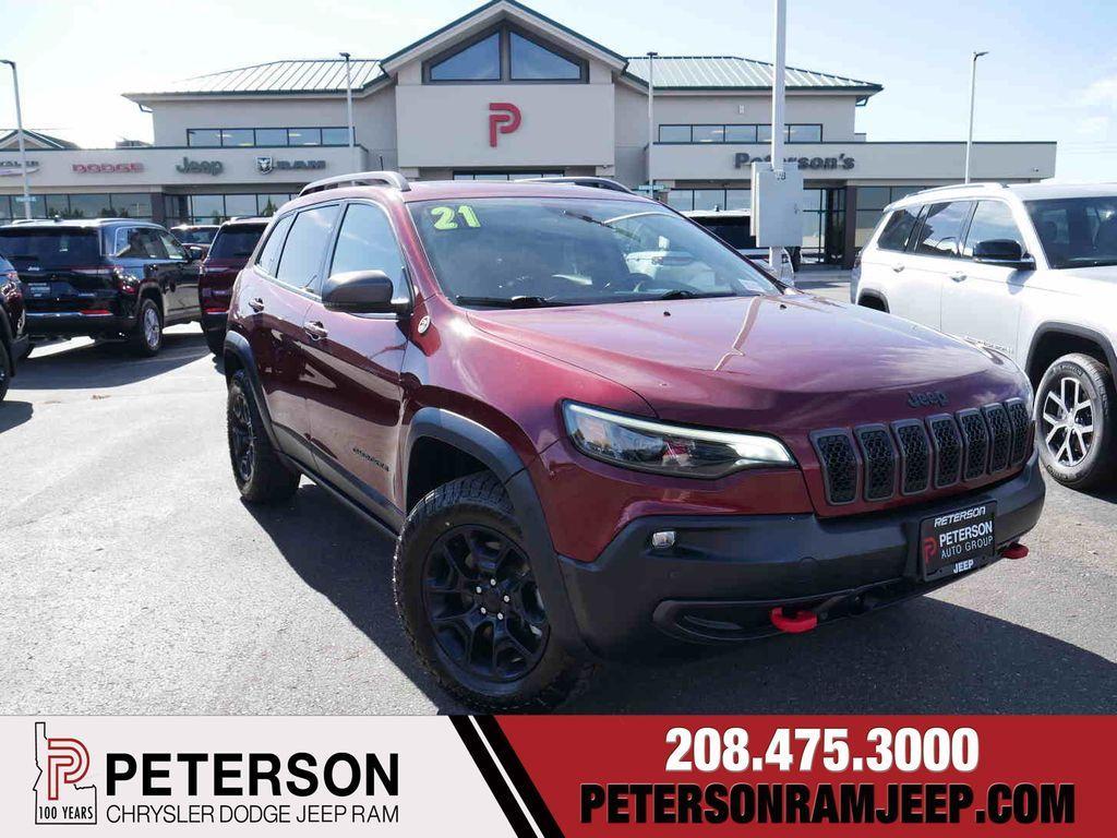 used 2021 Jeep Cherokee car, priced at $21,998