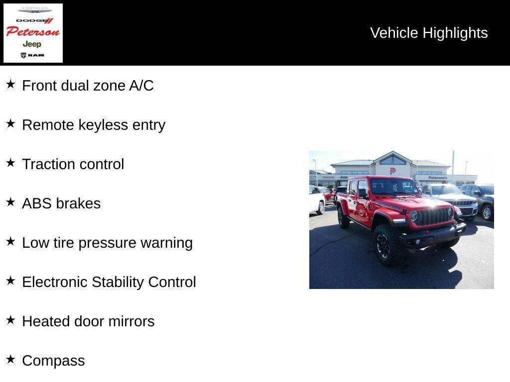 new 2025 Jeep Gladiator car, priced at $52,252