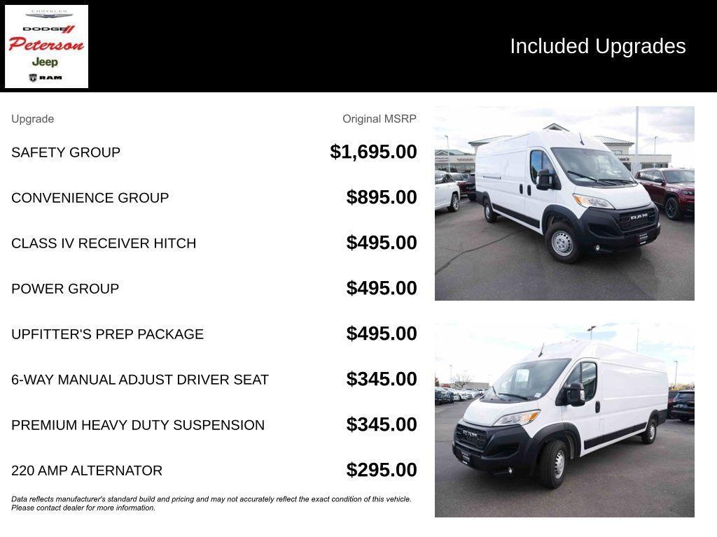 new 2026 Ram ProMaster 3500 car, priced at $54,395