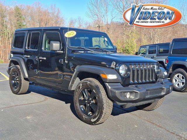 used 2021 Jeep Wrangler Unlimited car, priced at $30,887